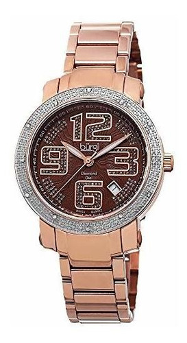 Diamante De Burgi Mujeres Esfera De Un Reloj - Crystal Exclu