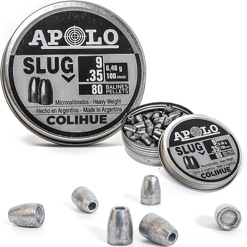 Balines Puntas Apolo Slug Cal 9mm - 100 Grains - X80u