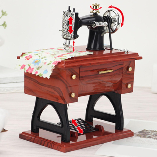 Nuevo Figuras De Caja De Música En Miniatura For Coser