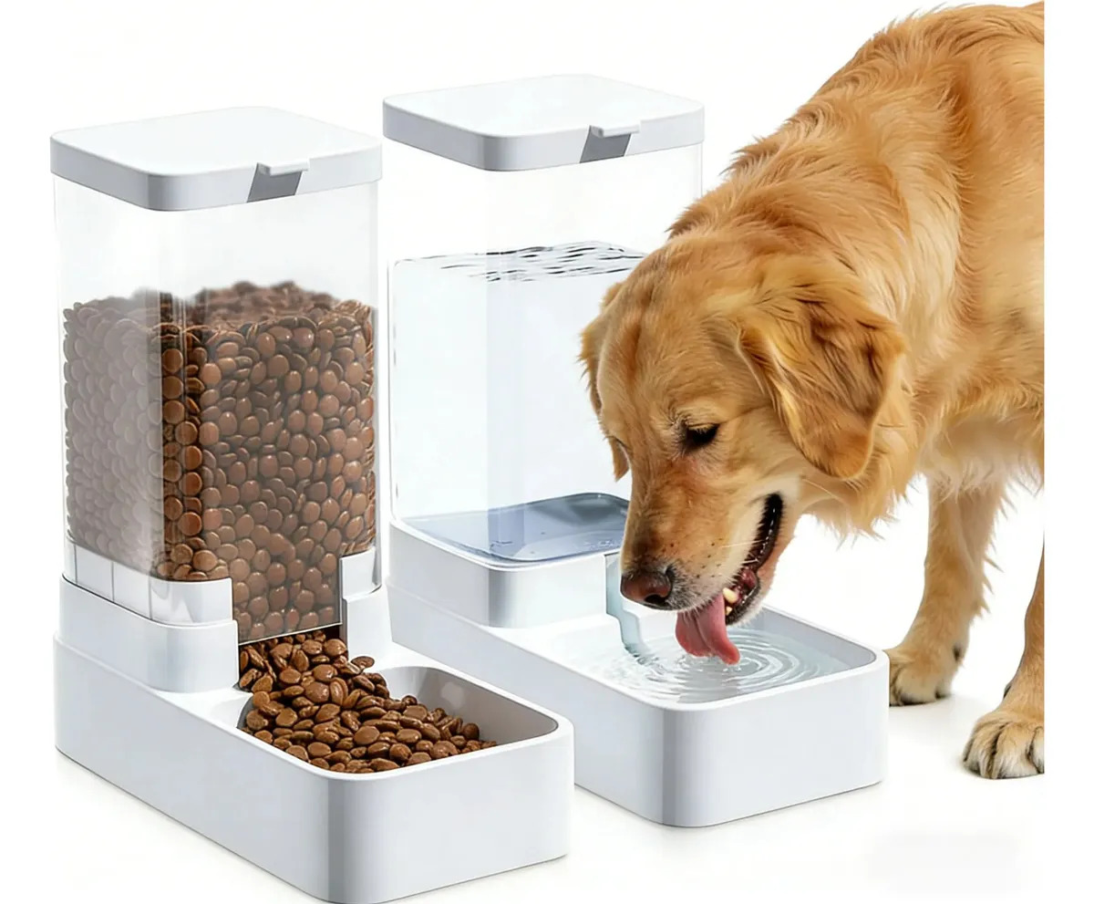 Bebedero y Comedero Automático LUANMA para Perros y Gatos de 3.3 L con Diseño Antideslizante