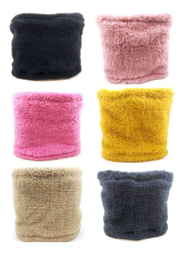 Imagen 3 de 10 de Cuello Térmico Multifuncion Peluche Corderito Invierno Moto