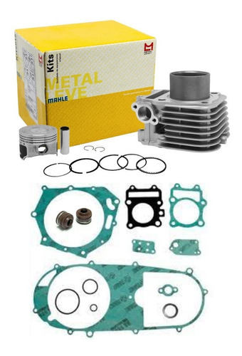 Kit Motor Metal Leve C/ Juntas Retentor Válvulas Burgman 125