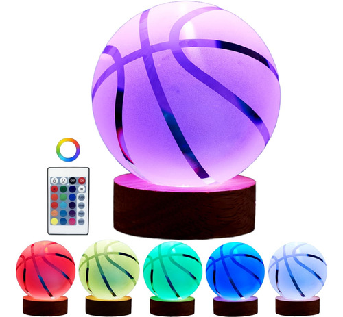 Lámpara De Cristal De Baloncesto, Bola De Cristal 3d D...