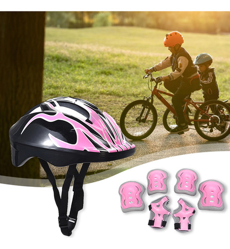 Juego 7 Rodilleras Y Coderas Para Casco Seguridad Para Niños