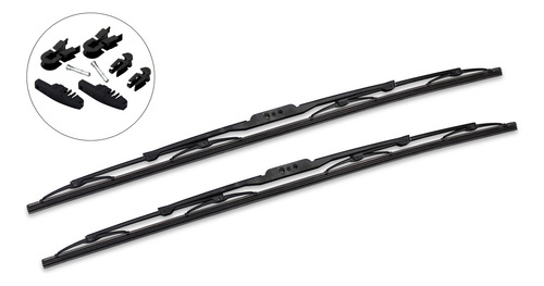 Par De Plumas Limpiaparabrisas Universales 24 Pulgadas