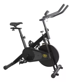 Bicicleta Fija Spinning Volante 6.3kg Athletic Works Color Negro