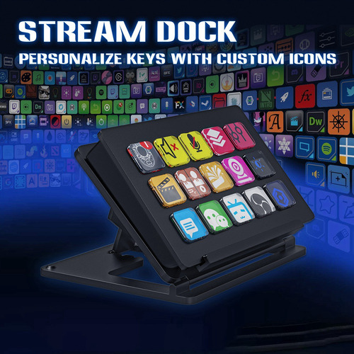 Para Teclado Streamdeck, Botón Lcd, 15 Teclas, Live Content