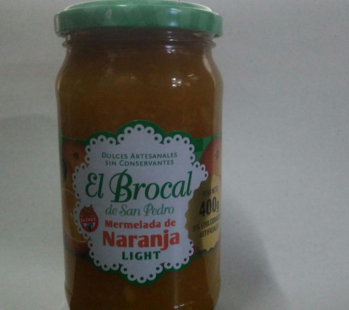 Mermelada De Naranja Light X400gr