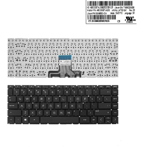 Teclado Ingles Hp Pavilion 14-dq Series Nextsale Munro