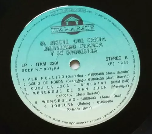 Bienvenido Granda e sua Orquestra - El Bigote que Canta