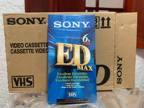Videocasette Vhs Sony Ed Max Nuevos Sellados Paquete 12 Pzs.