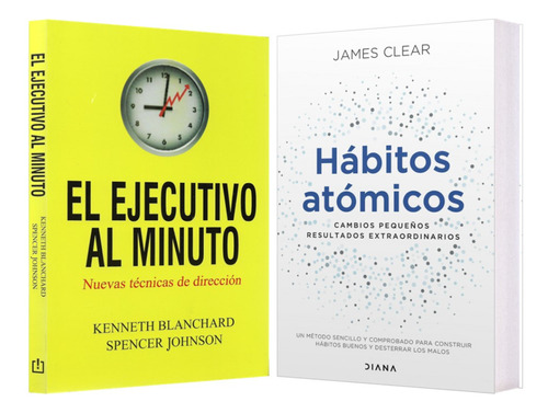 Ejecutivo Al Minuto + Hábitos Atómicos A Pack 2 Libros