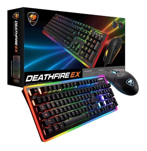 Combo Gamer Cougar Teclado Y Mouse Deathfire Ex