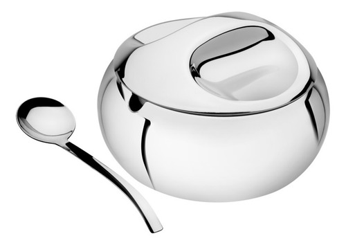 Imagem 2 de 5 de Kit Acucareiro E Farinheira 800 Gramas Aço Inox Tramontina