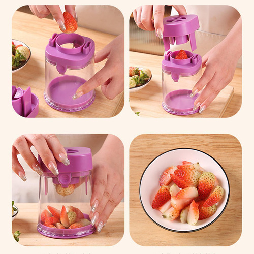 Divisor De Frutas Cortador De Frutas Manual Vermelho