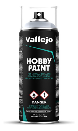 Vallejo Hobby Paint 400ml Pintura Acrilica Color Plata 28.021