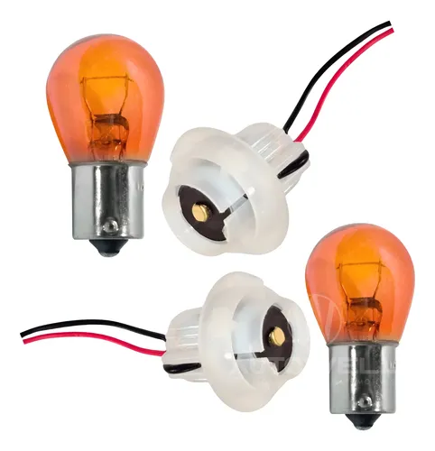 comprar Par Chicote Soquete + Lâmpadas 1 Polo Seta Ré Lanterna 12v