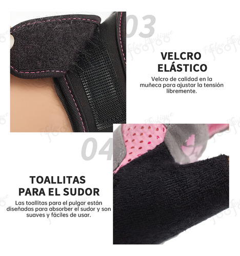 Y Guantes Para Gym Pesas Deportivos Muñequeras Mujer Y