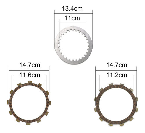 Kit De Embreagem E Placas De Fricção Para Yamaha Tt600 Xt400