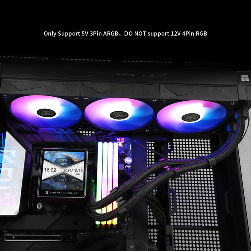 Cpu Aio Cooler Thermalright Grand Vision 360 Argb Negro