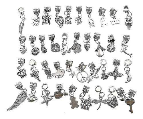 Aleación Kinteshun Dangle Spacer Beads Bails Conector Con De