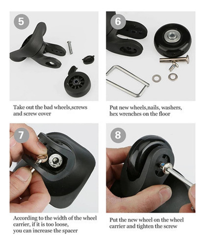. Swing Bearings With Casters Repair Kits 19mm
