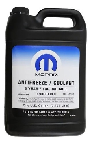 Liquido Refrigerante 5 Años Chrysler Jeep Dodge 3.78l Mopar