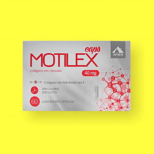 Kit 4 Caixas Motilex Colágeno Tipo Ii 40mg Com 60 Cápsulas