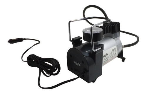 Compresor de aire mini a batería portátil Nisuta NSAC60 35L 180W 12V gris/negro