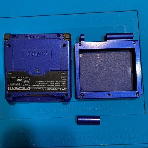 Carcasa Usada Original Cobalto Nintendo Gameboy Advance Sp (Usado)
