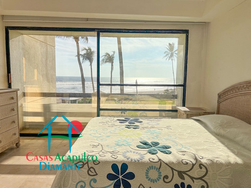 Cad Torre Uno 213. ¡frente Al Mar! Departamento En Playa Diamante Con Acceso Directo A La Playa