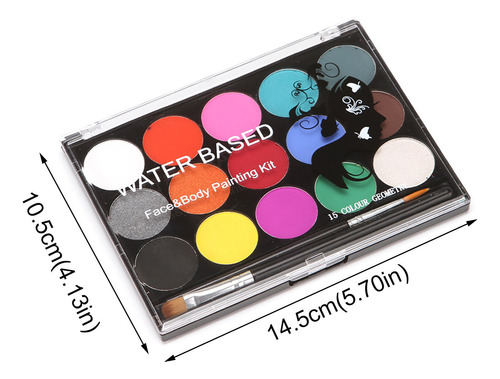 Kit De Pintura Facial Com Cores Party Face & Body Paint Cosp