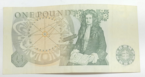 Billete Inglaterra Sir Isaac Newton 1 Libra 
