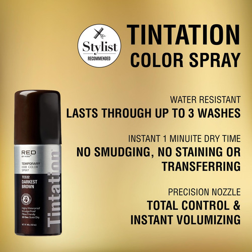 Red By Kiss 1.5oz. Tintation Spray Color Temporal Red By