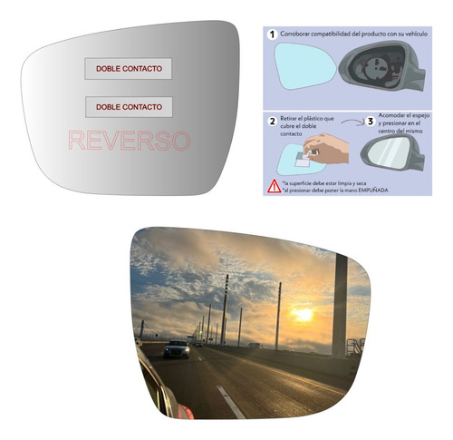 Luneta Espejo Retrovisor Nissan Xtrail 2013-2019 Rh