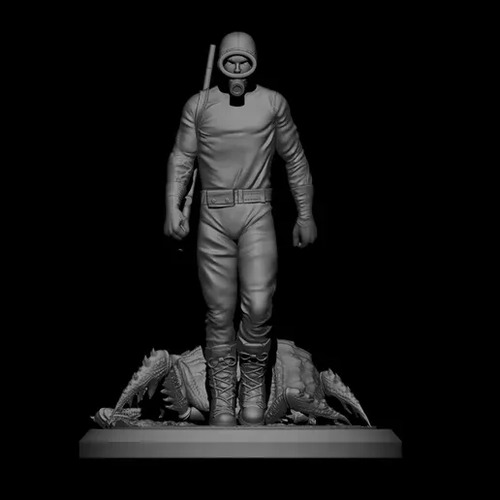 Figura El Eternauta 32 Cm Muñeco Darin Netflix 3d Style