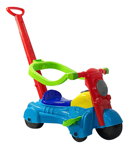 Brinquedo Moto Andador Infantil Baby Com Haste 