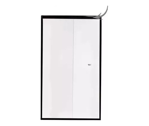Kit Box Banheiro Alumínio Redondo 1,90m(a) X 1,30m(l) S/vdro