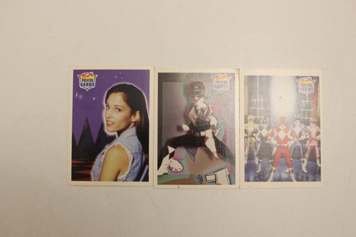 1996 Lote 3 Tarjetas Power Rangers Pronto Power Cards Kimber