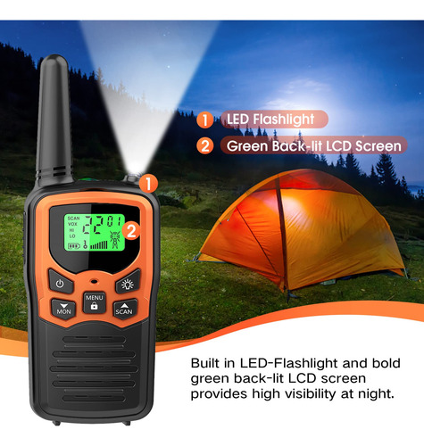 Walkie Talkies Moico Walkie Talkies De Largo Alcance Para Color Bandas De Frecuencia
