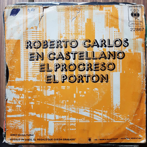 Simple Sobre Roberto Carlos En Castellano Progreso Cbs C25
