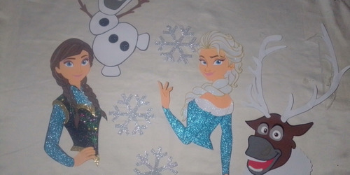 Frozen Anna Y Elsa Princesas Disney En Foami Decorar Fiestas
