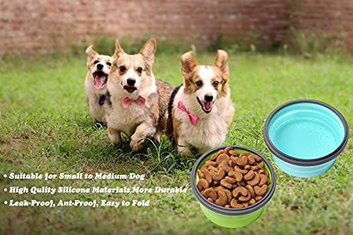 Pack 2 Tazones Plegables Para Perros, Comodidad En Viaje
