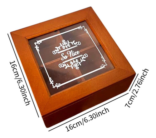 Caja De Almacenamiento De Joyas, Contenedor De Madera,