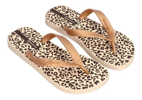 Imagen 3 de 9 de Ojotas Ipanema Animal Print Mujer Goma Playa Arena Class Fem