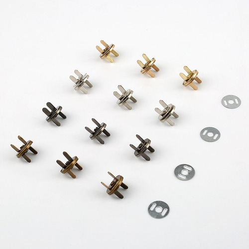 20x Botones De Metal Broches Sujetadores Redondos 14mm