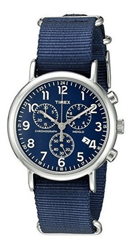 Timex Unisex Twf3c8420 Weekender Chrono Black Doble F93le