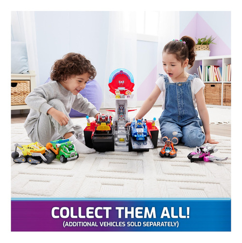 Portaaviones Toy Paw Patrol Hq Con Figura Y Vehículo Chase