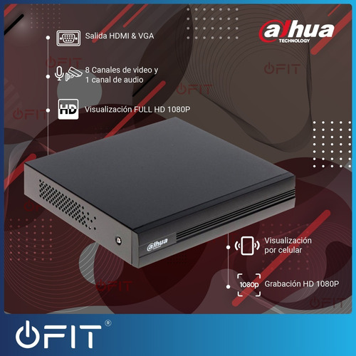 Imagen 3 de 10 de Kit Seguridad Dahua Hd Dvr 8ch + 8 Bullet