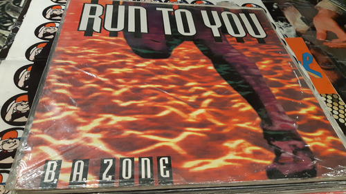 Ba Zone Run To You Vinilo Maxi Germany 1992 Muy Bueno